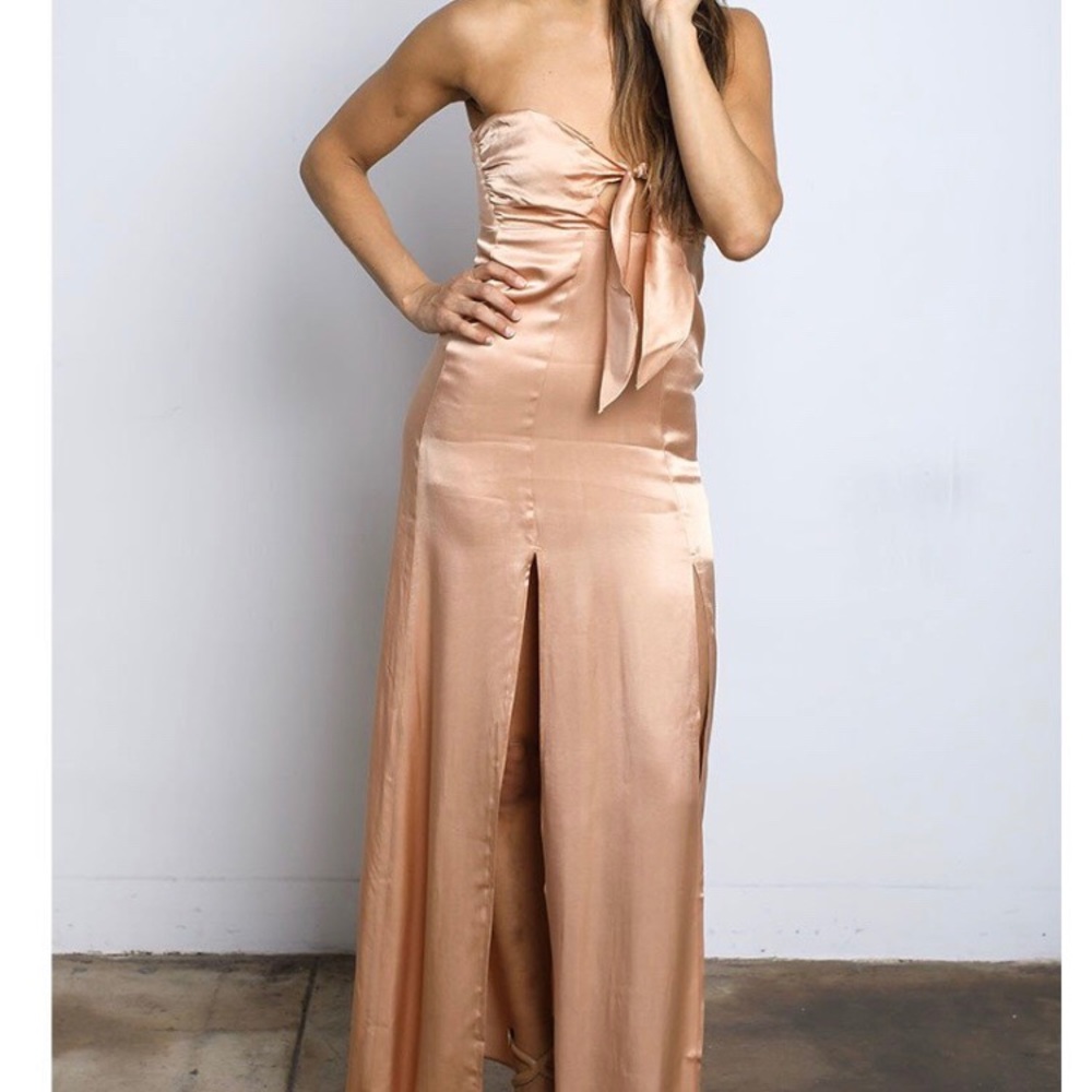Millie Maxi Champagne Dress